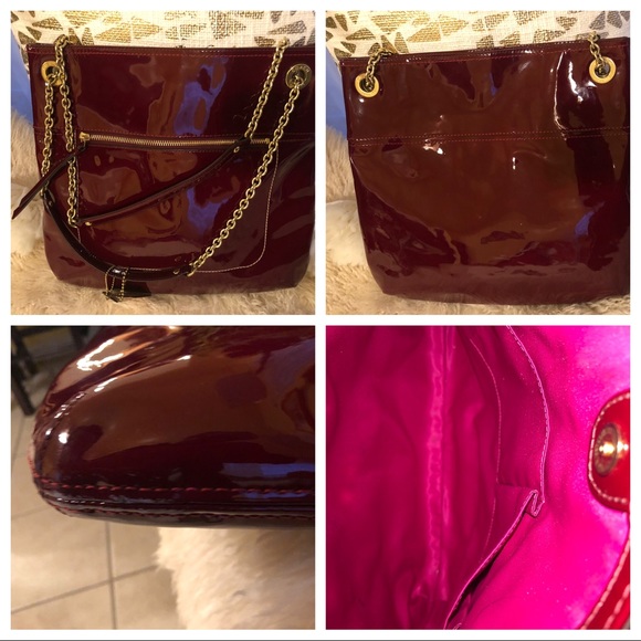 Wine red vernis CoachSOLD - Picture 2 of 8
